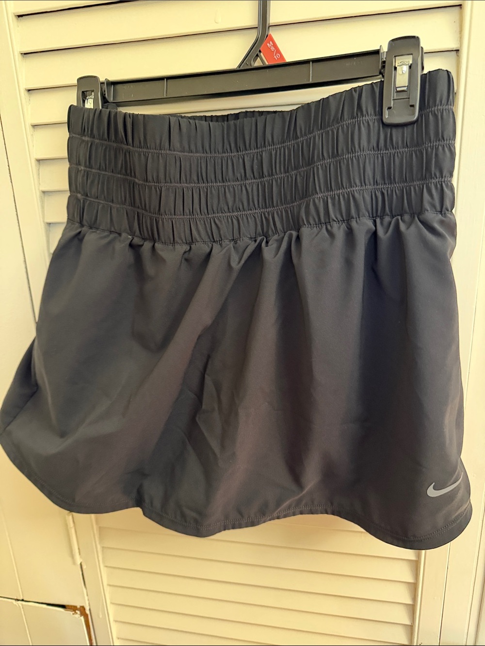 Nike Black Women's Athletic Skort with Shirred Waistband